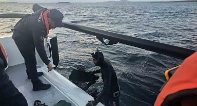 Karaya oturan tekne sahil güvenlik ekiplerince kurtarıldı