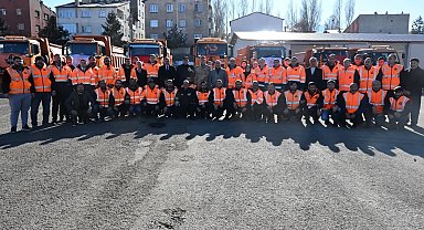 Karla ve buzla mücadele dualarla başladı