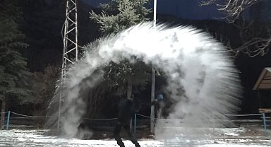 Kars'ta Sibirya soğukları etkisini sürdürüyor