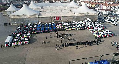 Kastamonu'da 84 araç, törenle emniyet ve jandarmaya tahsis edildi