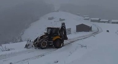 Kastamonu'da kar yağışı etkili oldu