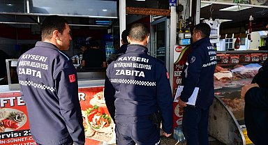 Kayseri zabıtadan işletmelere denetim