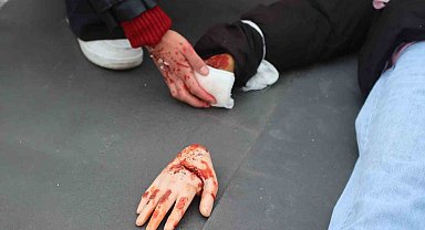 Kayseri'de film gibi otobüs kazası tatbikatı