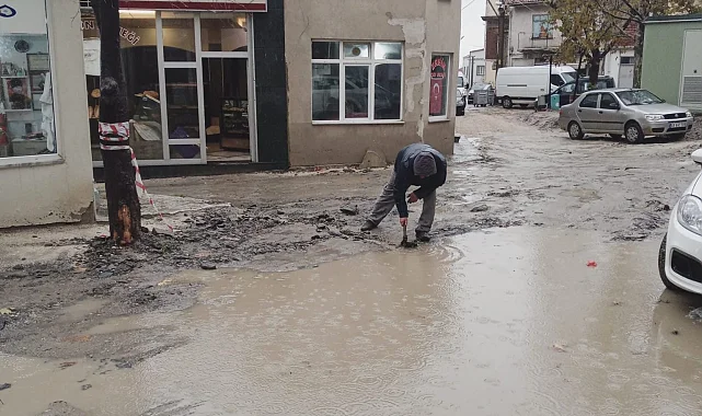 Keşan'da Uğur Mumcu Caddesi esnafı dert küpü