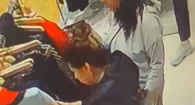 Kılıktıktan kılığa giren cep telefonu hırsızı kadın kamerada