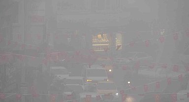 Kilis'te yoğun sis etkili oldu