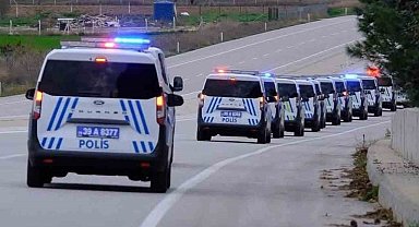 Kırklareli'nde Emniyet teşkilatına 64 yeni araç