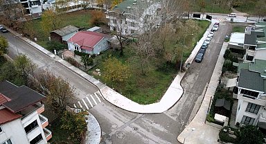 Kocaeli Başiskele sahilinde ilk etap yaya kaldırımları tamam