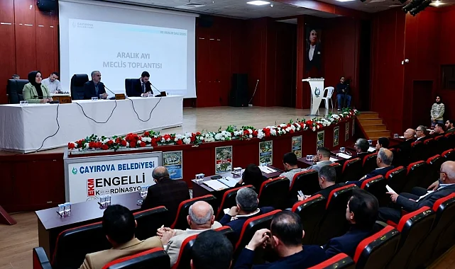 Kocaeli Çayırova'da yılın son meclis toplantısı yapıldı