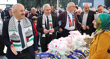 Kocaeli Gebze'de Filistin'e destek kermesi düzenlendi