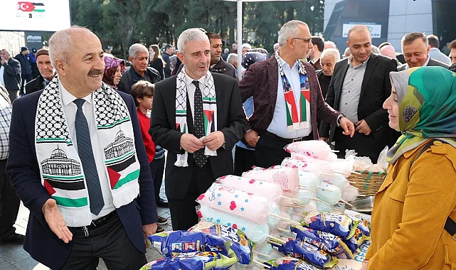 Kocaeli Gebze'de Filistin'e destek kermesi düzenlendi