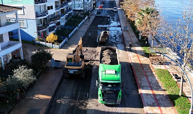 Kocaeli Gölcük Halıdere Sahil Caddesi'ne kapsamlı yenileme