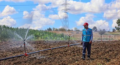 Kocaeli Toramanlar'da sulama suyu toprakla buluştu