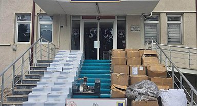 Kocaeli'de iş yerine tütün baskını