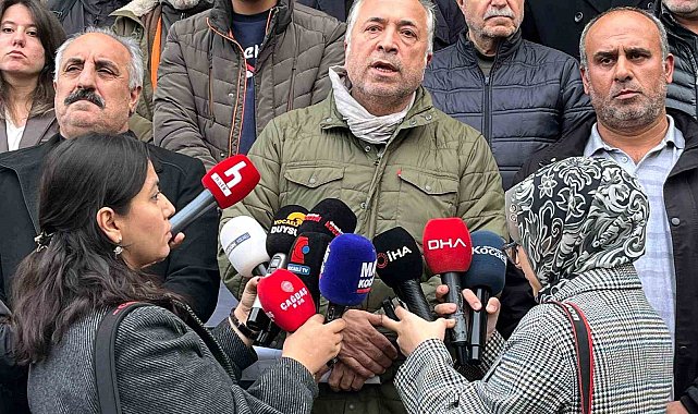 Kocaeli'deki fabrika yangınında ölenlerin yakınlarından SGK önünde açıklama