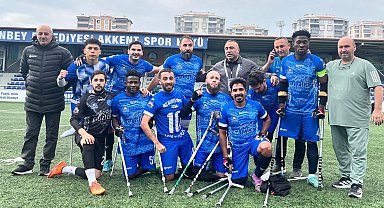 Kocaeli'de Ampute Futbol Takımı lige fırtına gibi başladı