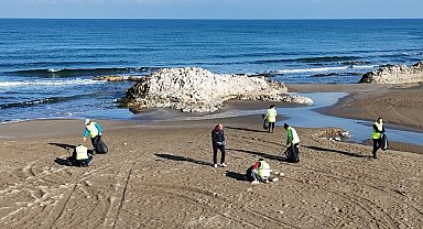 Kocaeli'de yılın üçüncü dönem deniz çöpü izleme faaliyeti