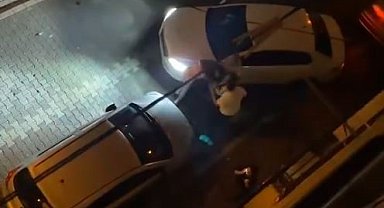 Komşuların park yeri kavgasında ortalık savaş alanına döndü