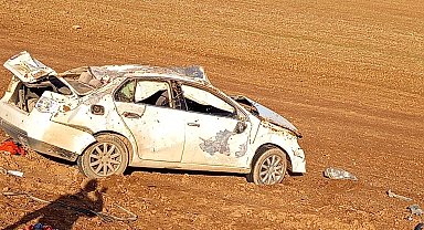 Kontrolden çıkan otomobil tarlaya uçtu: 1 yaralı