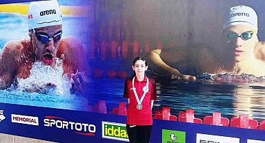 Körfezli yüzücü Trabzon'dan madalyayla döndü