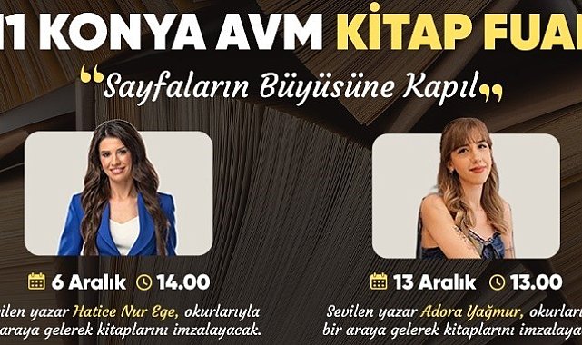 M1 Konya AVM'de imza günleri ve Kitap Fuarı başlıyor