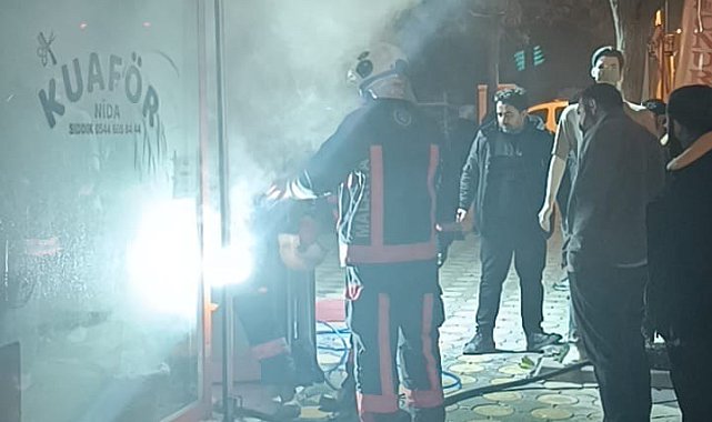 Malatya'da iş yerinde korkutan yangın