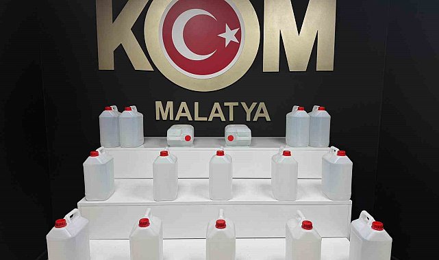 Malatya'da sahte alkol operasyonu