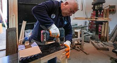 Maltepe'nin kent mobilyaları, geri dönüşümle üretiliyor