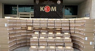 Mardin'de 78 bin paket kaçak sigara ele geçirildi
