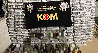 Marmaris'te 4 bin 166 litre kaçak içki ele geçirildi