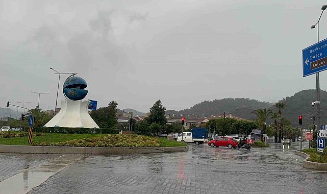 Marmaris'te son 24 saatte 60 kilogram yağış düştü