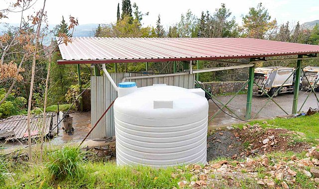 Menteşe Belediyesi yağmur suyu hasadı ile aylık 300 ton su tasarrufu sağlanıyor
