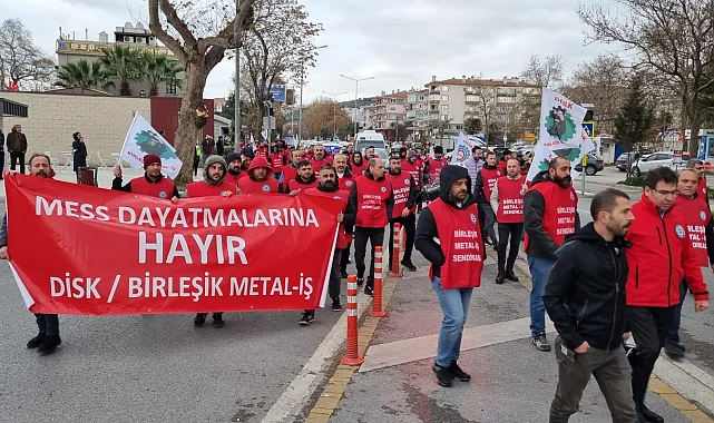 Metal işçisi Mudanya'da alanlara çıktı