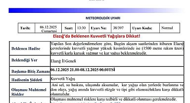 Meteorolojiden 5 il için kuvvetli yağış uyarısı