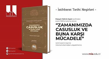 MİA'dan 100 yıl sonra yeniden yayımlanan istihbarat klasiği