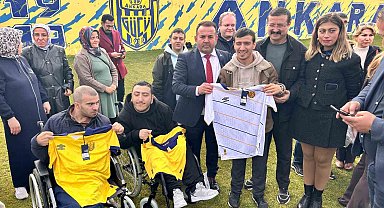MKE Ankaragücü, antrenmanını özel çocuklarla paylaştı