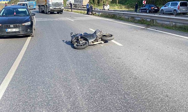Motosiklet kazasında 16 yaşındaki genç ağır yaralandı