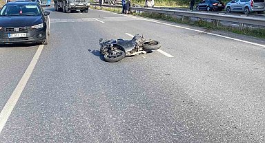 Motosiklet kazasında 16 yaşındaki genç ağır yaralandı