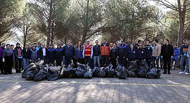 Muğla Büyükşehir Belediyesi'nin temizlik seferberliği Ula Göleti'nden başladı