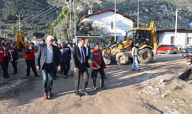 Muğla Büyükşehir'den Datça ve Ula'daki yatırımlara yerinde inceleme