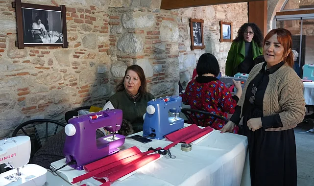 Muğla Milas'ta el emeği çantalar üretildi