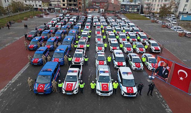 Muş'un güvenlik filosu güçlendi: 78 yeni araç hizmete girdi