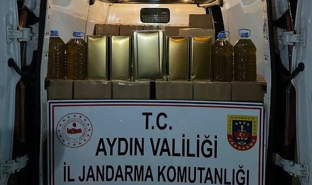 Nazilli'de kaçak zeytinyağı operasyonu