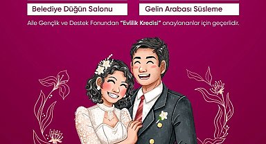 Niğde Belediyesi'nden genç çiftlere "mutluluk paketi" desteği