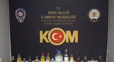 Niğde'de sahte alkol operasyonu: 7 şüpheli yakalandı