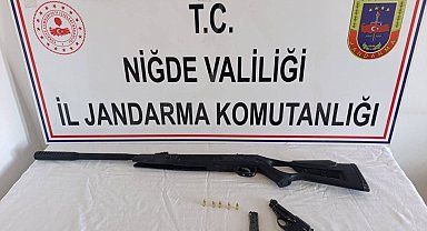Niğde'de yasadışı silah operasyonu: 3 şüpheli hakkında adli işlem