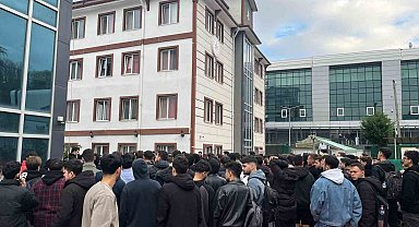 Öğrenci yurdunda yangın alarmı çalınca panik yaşandı