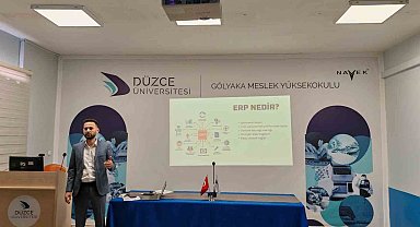 Öğrencilere ERP'yi anlattı