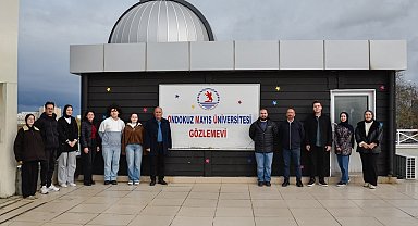 OMÜ'de Astronomi Eğitimİş Gölgeleme Programı tamamlandı