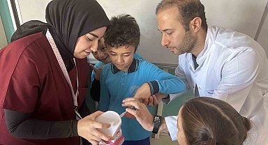 OMÜ'den minik kalplere sağlık dokunuşu